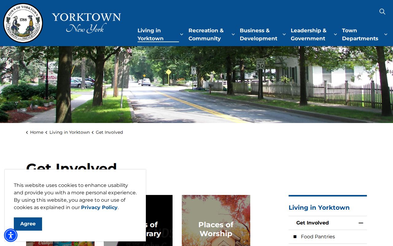 Yorktown neighbors community organizations public contact page
